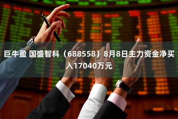 巨牛盈 国盛智科（688558）8月8日主力资金净买入17040万元