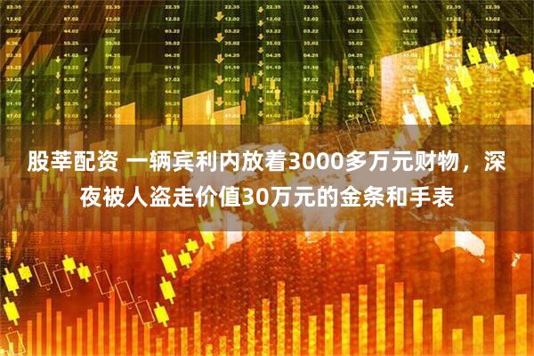 股莘配资 一辆宾利内放着3000多万元财物，深夜被人盗走价值30万元的金条和手表