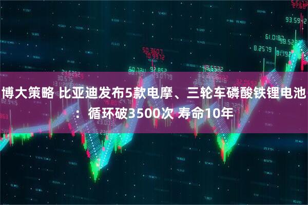 博大策略 比亚迪发布5款电摩、三轮车磷酸铁锂电池：循环破3500次 寿命10年